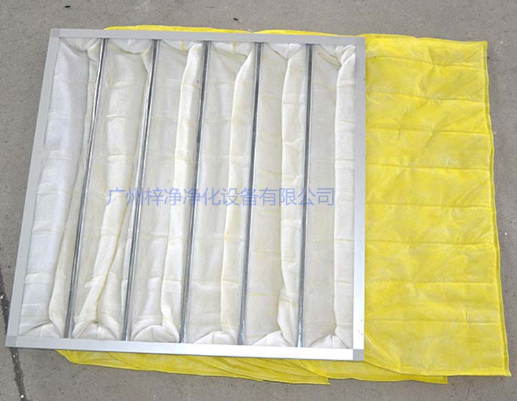 F8级袋式中效过滤器常用于净化空调中级过滤。
